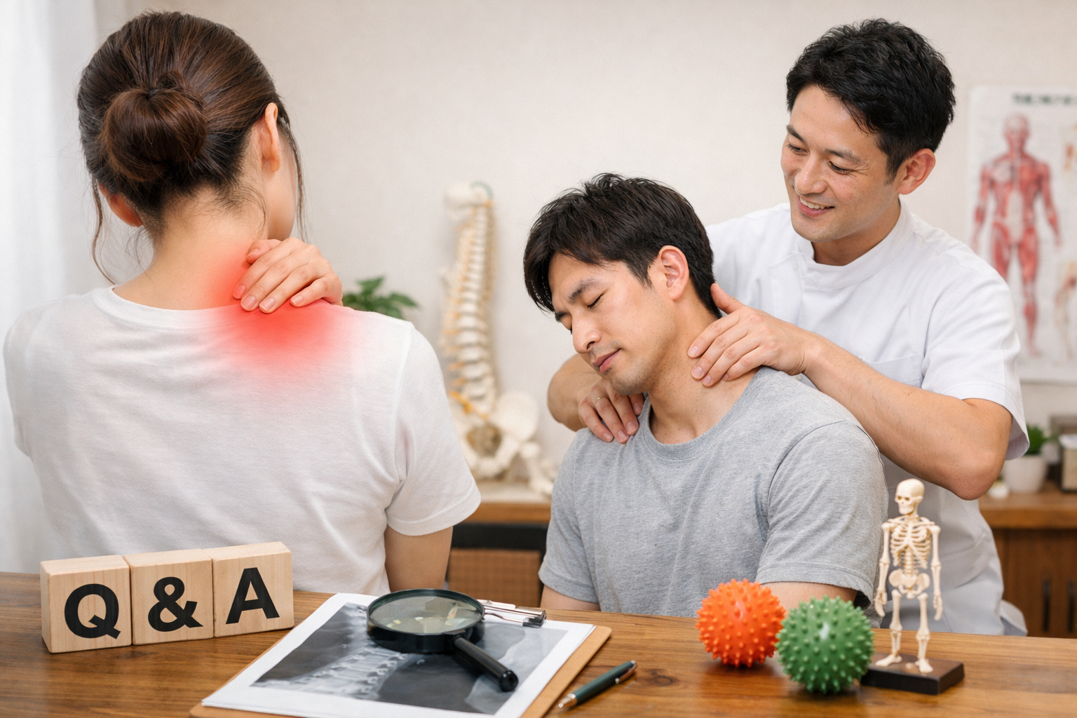 国家資格を持つ八尾市の整骨院が解説｜肩こりの原因と根本改善の考え方　｜八尾市　オカモト鍼灸整骨院・神経整体院