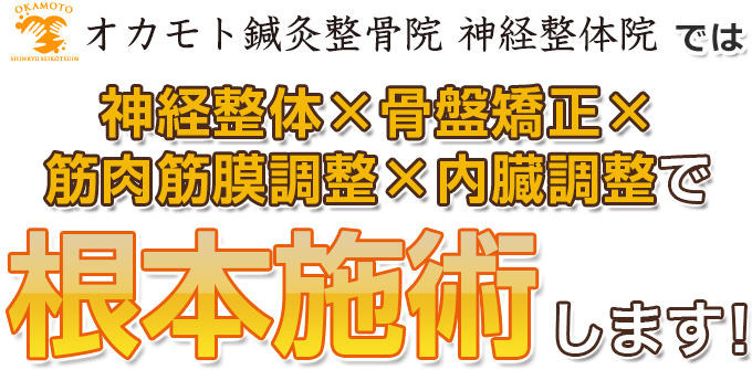 神経整体×骨盤矯正×筋肉筋膜調整×内臓調整
